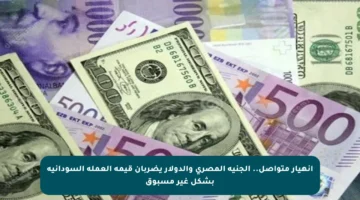 انهيار متواصل.. الجنيه المصري والدولار يضربان قيمة العملة السودانية بشكل غير مسبوق